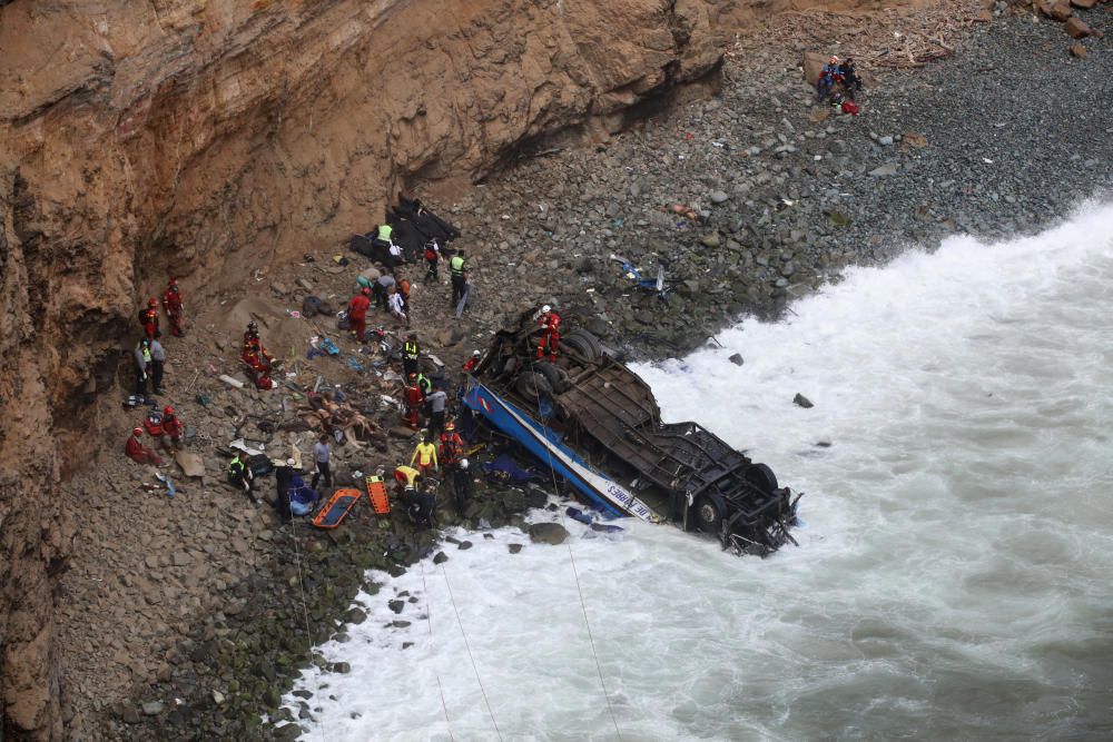 Accidente de autobús en Perú