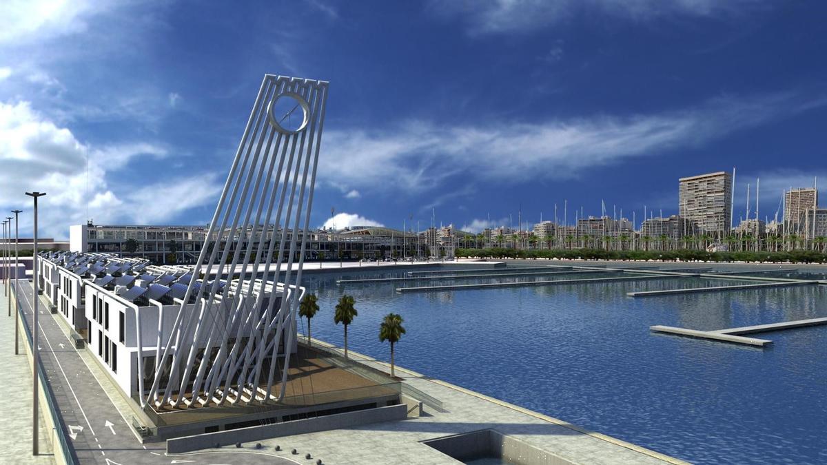 Proyecto de la nueva sede de Distrito Digital en el Muelle 5 del Puerto de Alicante