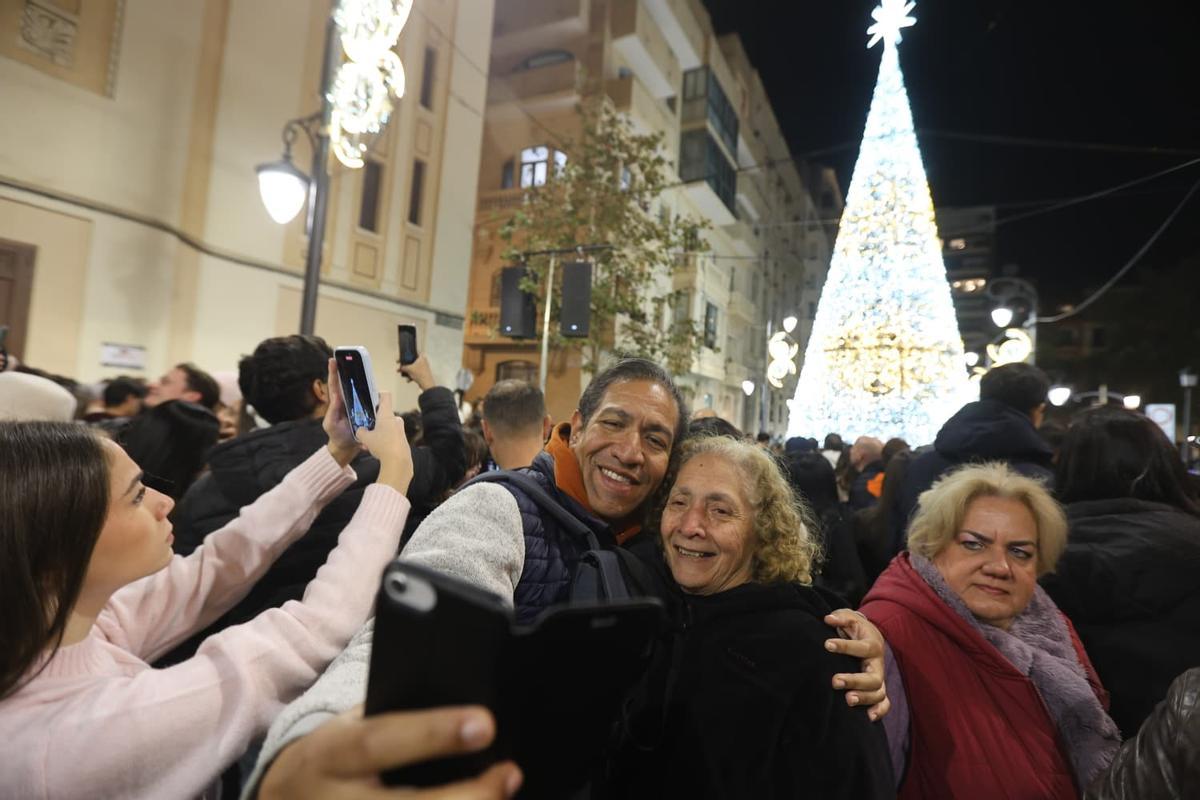 Encendido de las luces de Navidad en Alicante