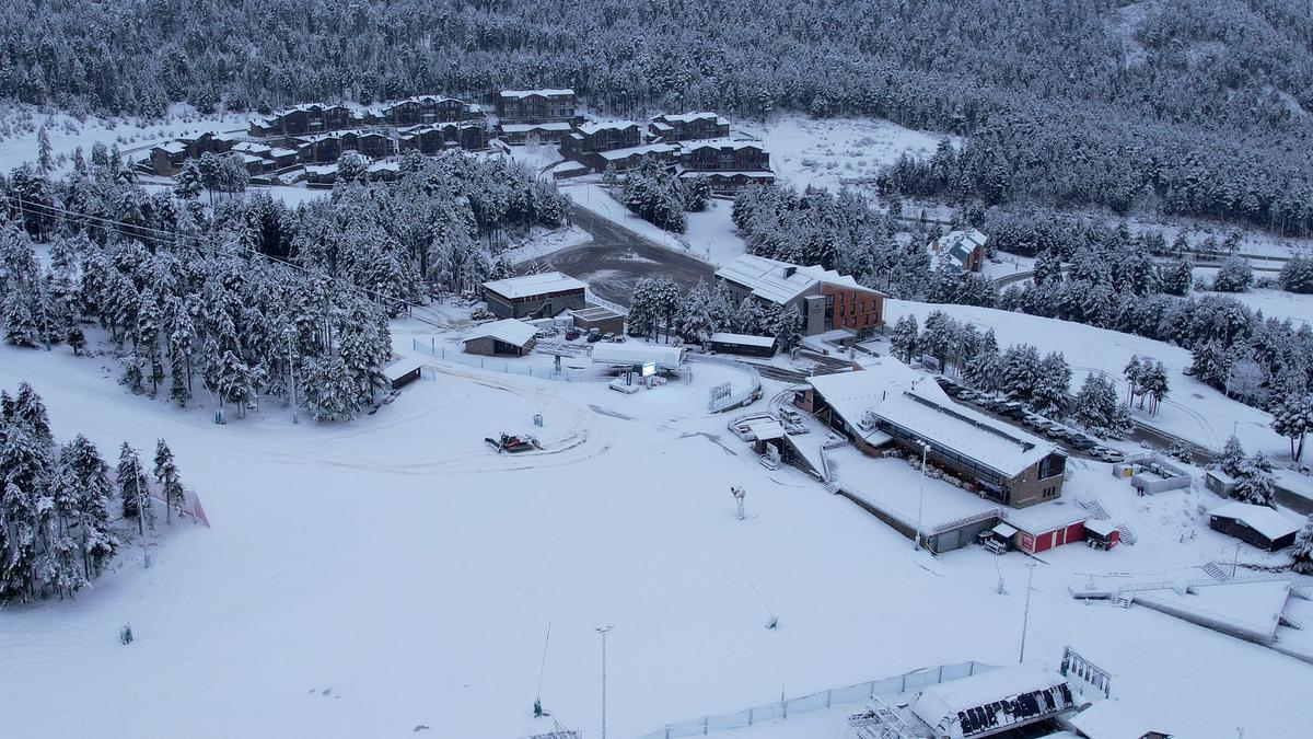 Imatge de la nevada a Masella