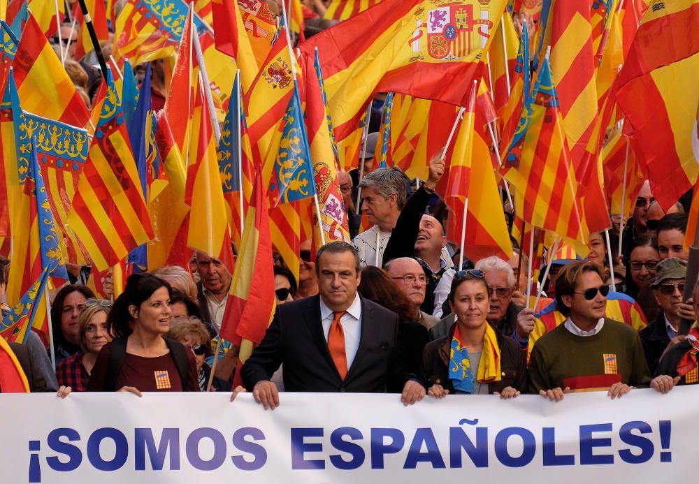 Manifiestación en València contra los 'països catalans'