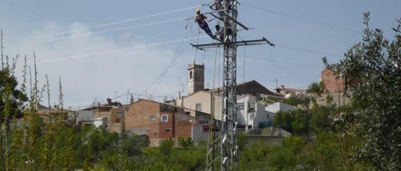 Trabajos de sustitución de cableado