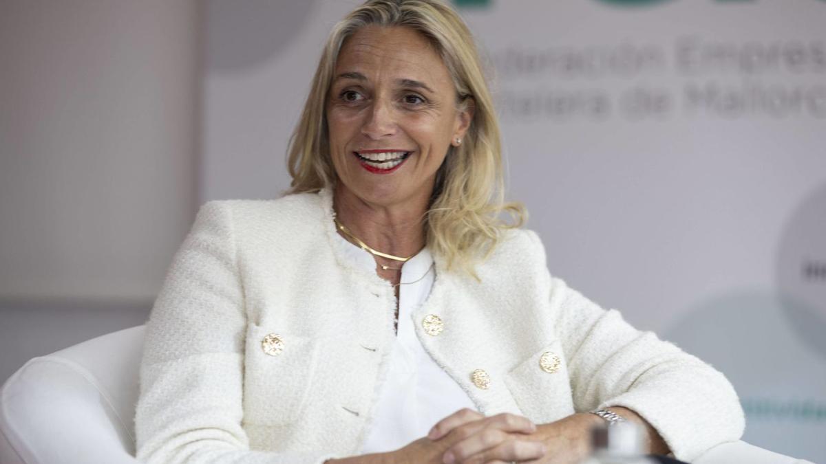 María Frontera, presidenta de los hoteleros de Mallorca.