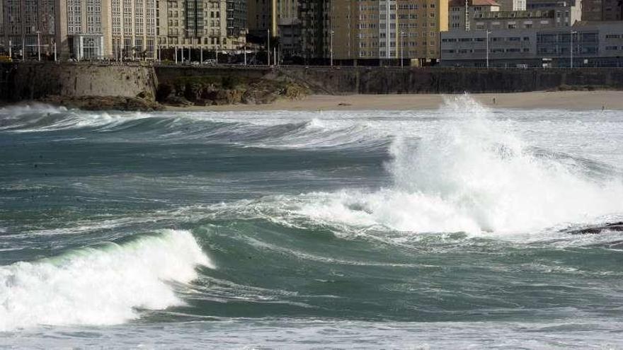 Olas en el Orzán