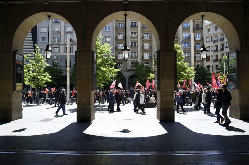 Fotod de la manifestación 1 de mayo- Día del trabajador