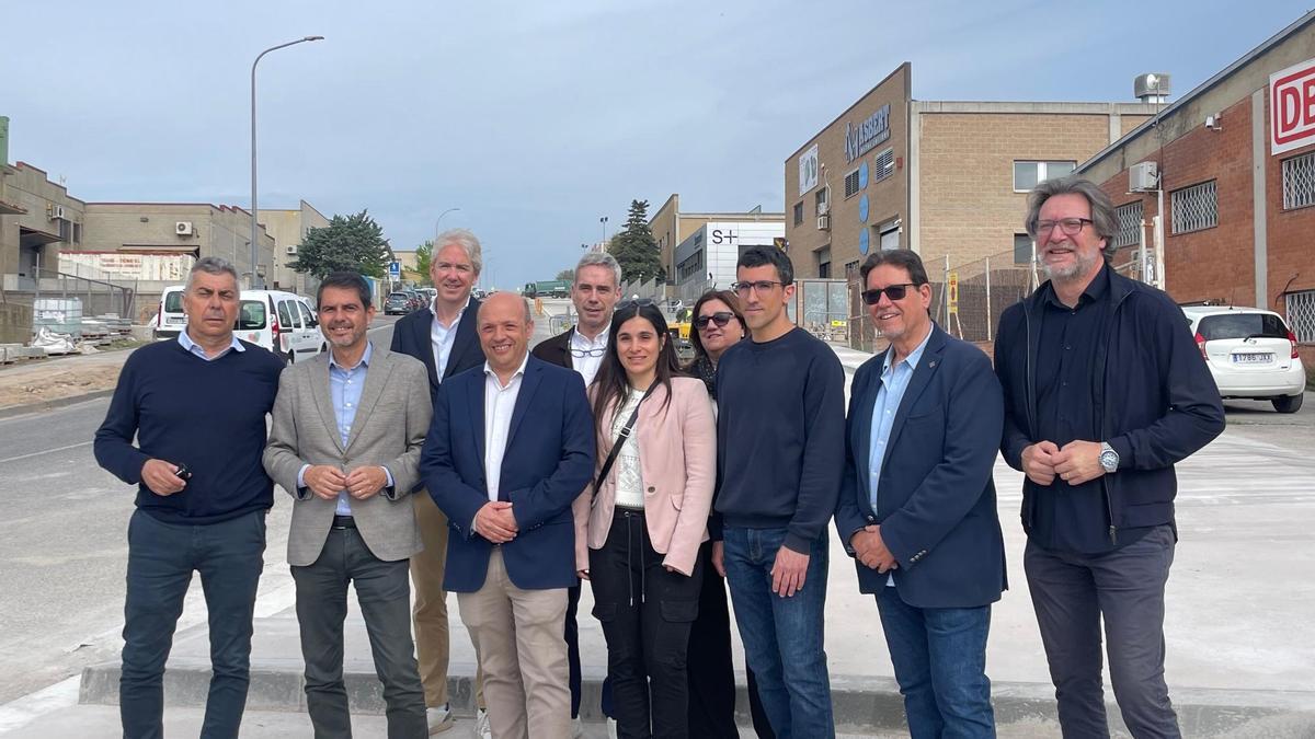 Visita a l'estat de les obres de la cinquena fase del Polígon de les Comes