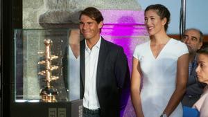 Rafael Nadal y Garbiñe Muguruza en el Mutua Madrid Open