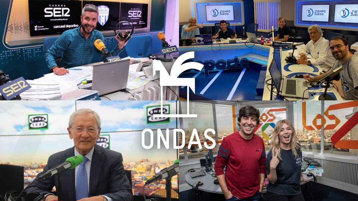 Algunos de los ganadores del Premios Ondas 2020 en la categoría de radio