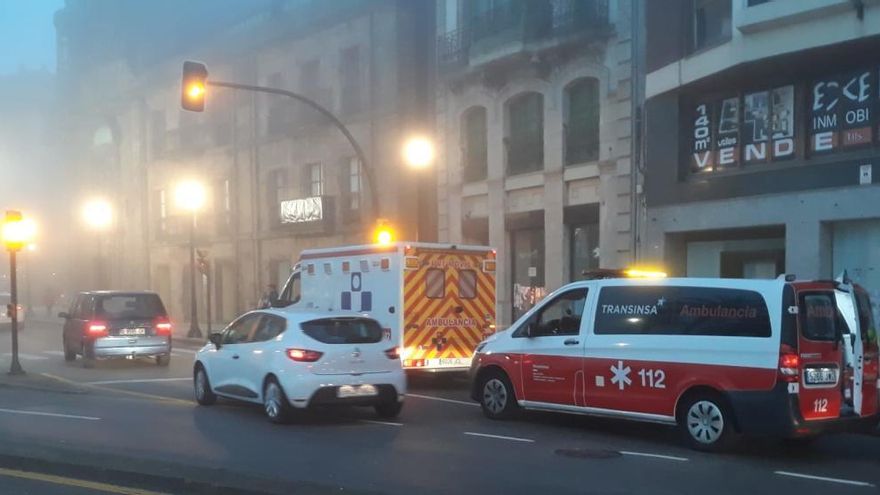 Un motorista resulta herido tras empotrarse contra una farola