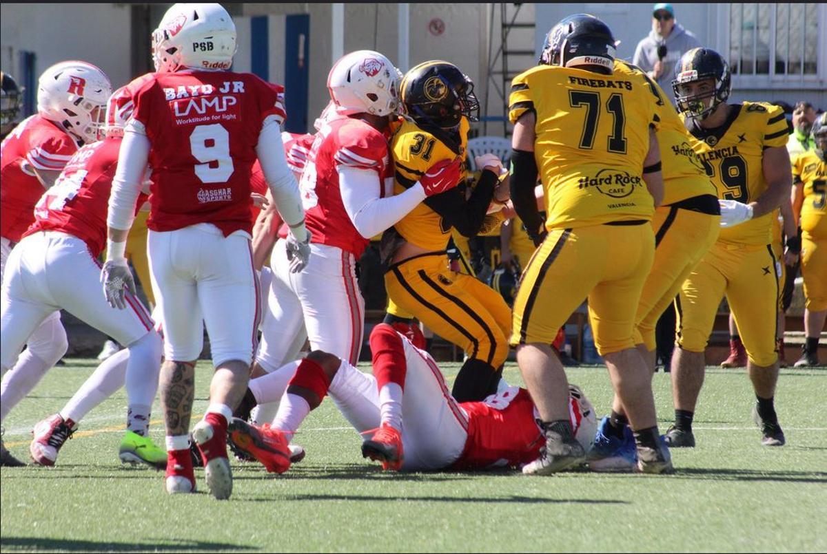 Terrassa Reds logró una victoria clave frente a Valencia Firebats (17-7).