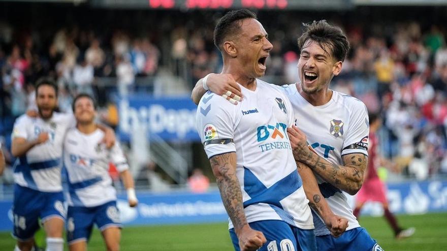 Suso celebra una jugada en un partido anterior celebrado en el Rodríguez López.