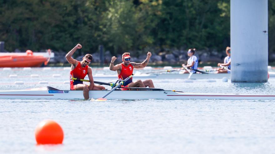 Los españoles Jaime Canalejo y Javier García, en los Juegos Olímpicos de París 2024.