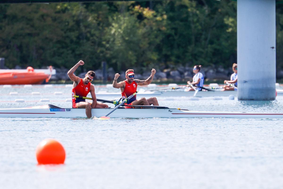 Los españoles Jaime Canalejo y Javier García, en los Juegos Olímpicos de París 2024.