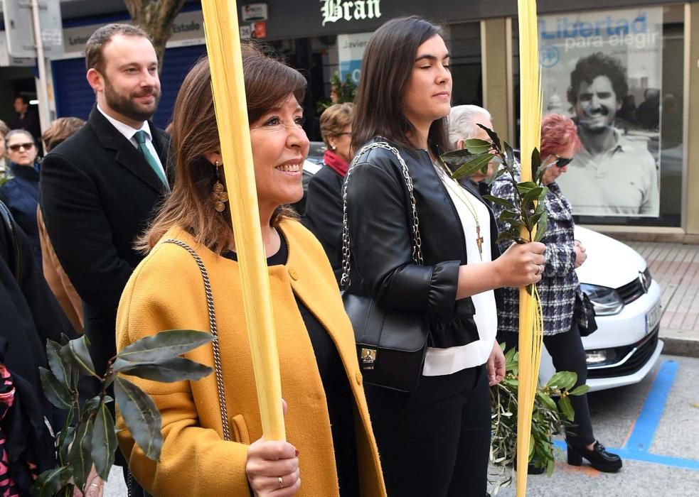 Mato y Escribano en la procesión de la Borriquilla