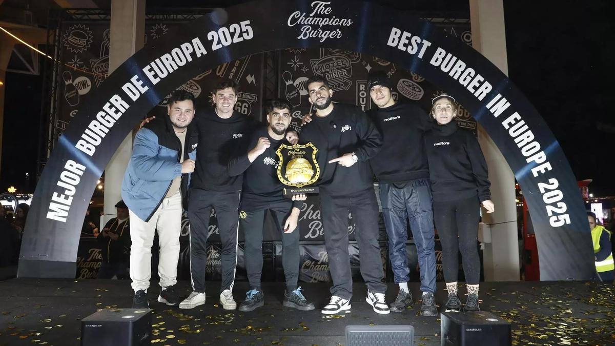Nolito's gana el premio a Mejor Hamburguesa de Europa en la final europea de 'The Champions Burger' 2025 celebrada en el Parc del Fòrum de Barcelona