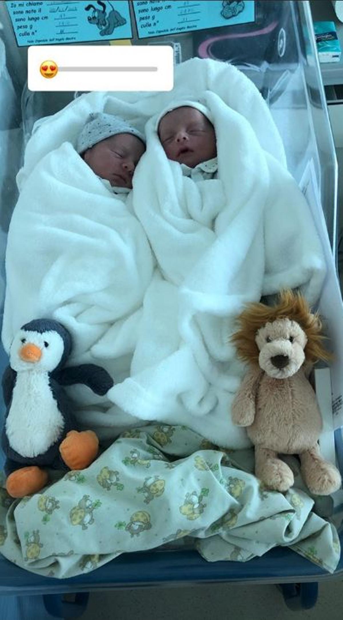 Alessandro y Leonardo, los hijos de Álvaro Morata y Alice Campello