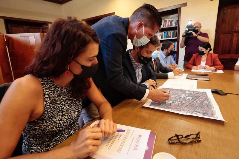 Reunión de seguridad en La Laguna