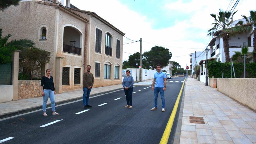 Acaba la reforma de la calle Marina de Cala Figuera