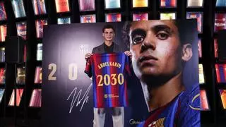 Hamza Abdelkarim firma hasta 2030: "Mi primer recuerdo del Barça, siendo un niño, fue la goleada al PSG"