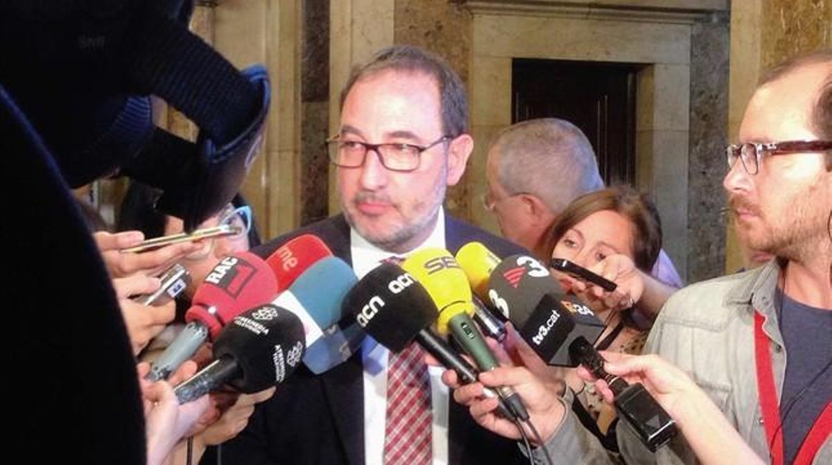 El secretari general d’Unió, Ramon Espadaler, aquest dijous al Parlament. El secretari general d’Unió, Ramon Espadaler, aquest dijous al Parlament.