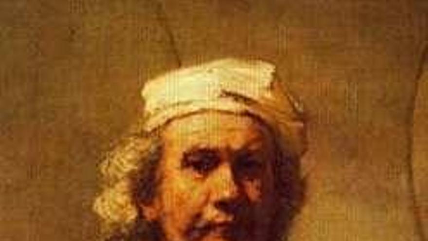 Autorretrato de Rembrandt.