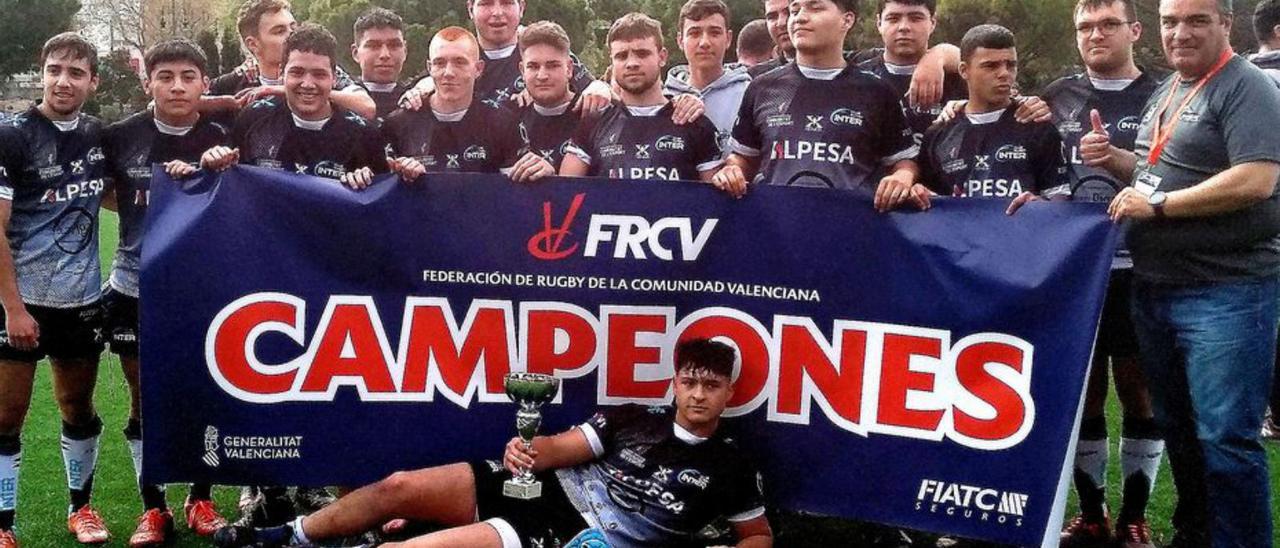 Integrantes del equipo Sub-18 del Inter Rugby Club. | LEVANTE-EMV