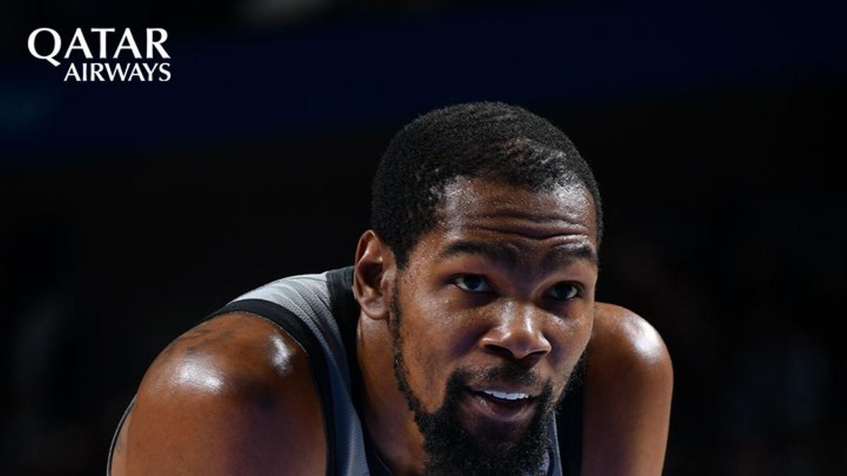 Kevin Durant, gran protagonista de la victoria de los Nets.