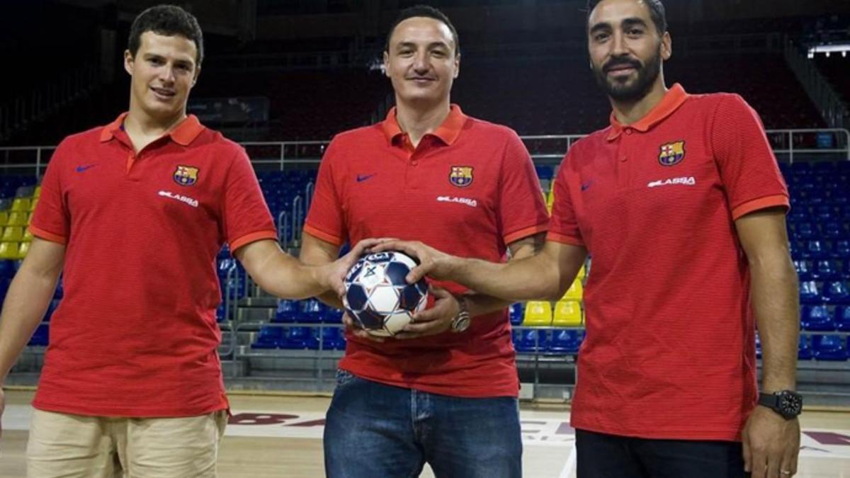 El Barça Lassa presentó a tres de sus fichajes