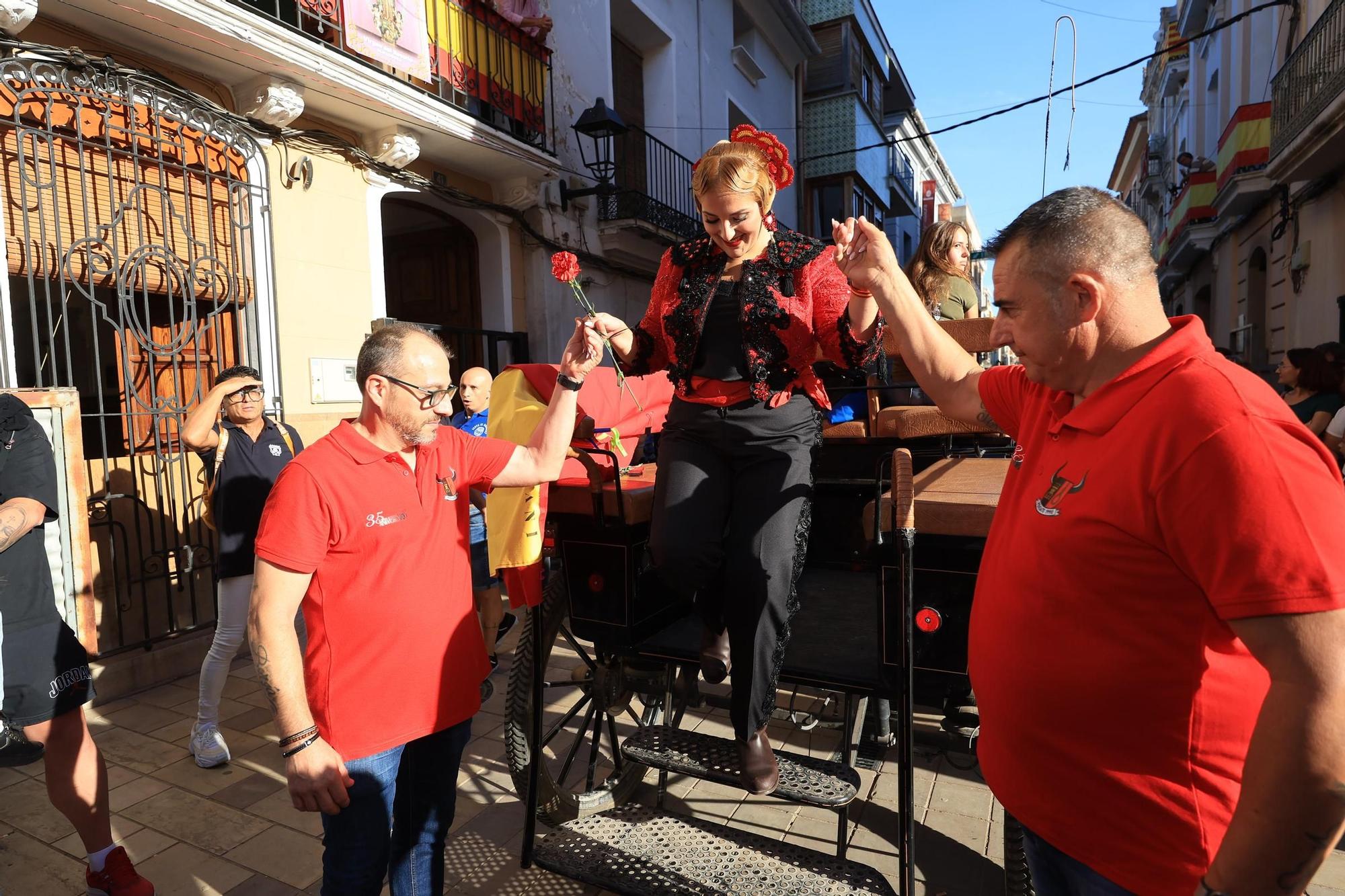 Las imágenes del primer encierro y de las exhibiciones taurinas de las fiestas de Almassora