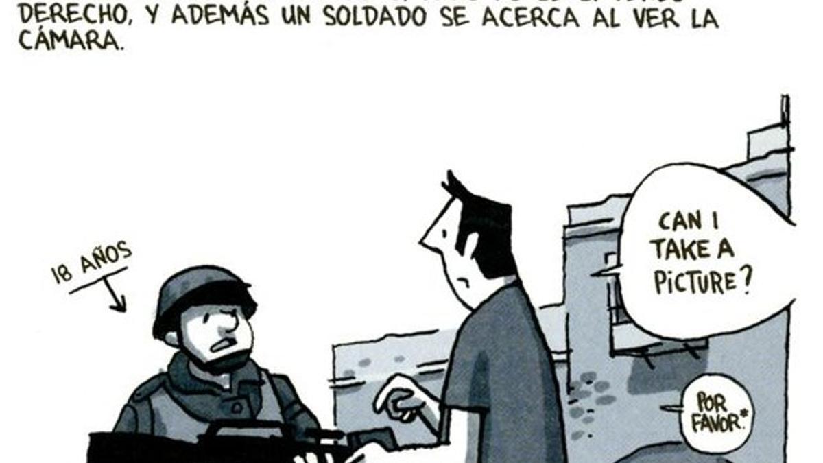 Viñeta del cómic 'Crónicas de Jerusalén', de Guy Delisle.