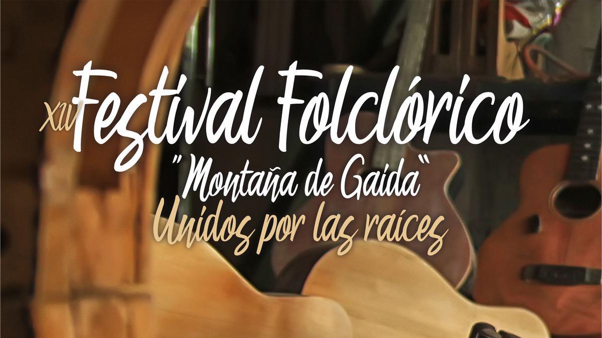 Cartel del XIV Festival Folclórico Montaña Gaida 2022