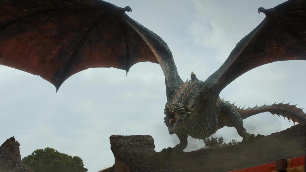 Uno de los dragones en 'House of the Dragon'