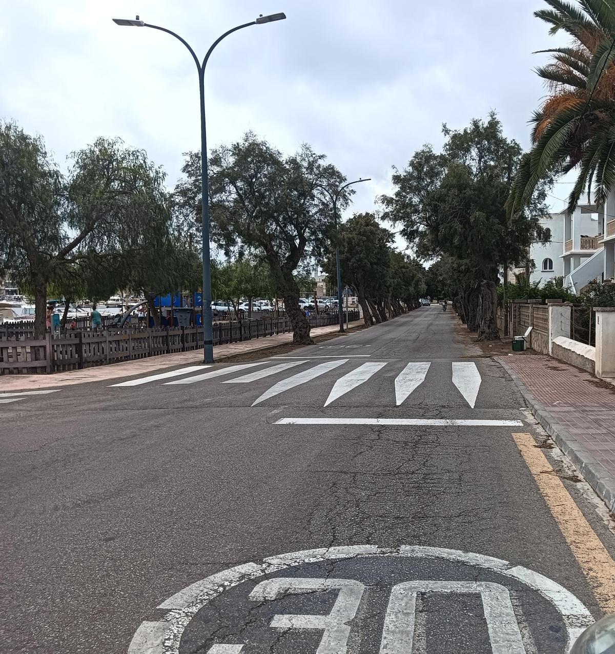 Limitación a 30 en la zona de Els Tamarells de Portocolom.