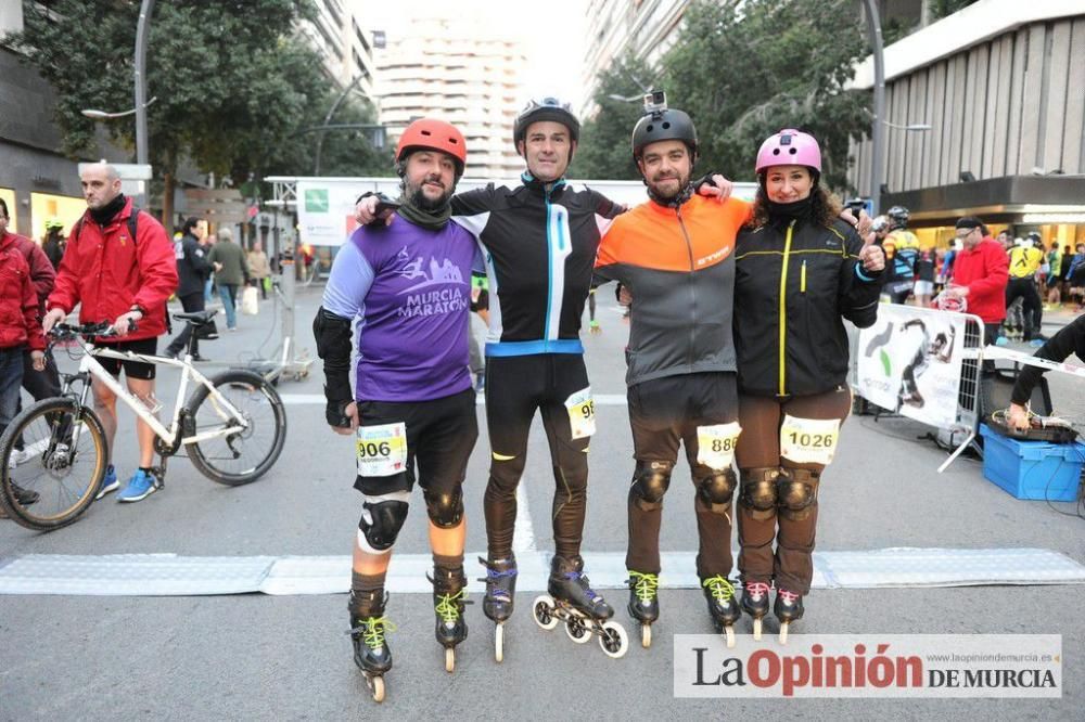 Murcia Maratón. Salida patinadores