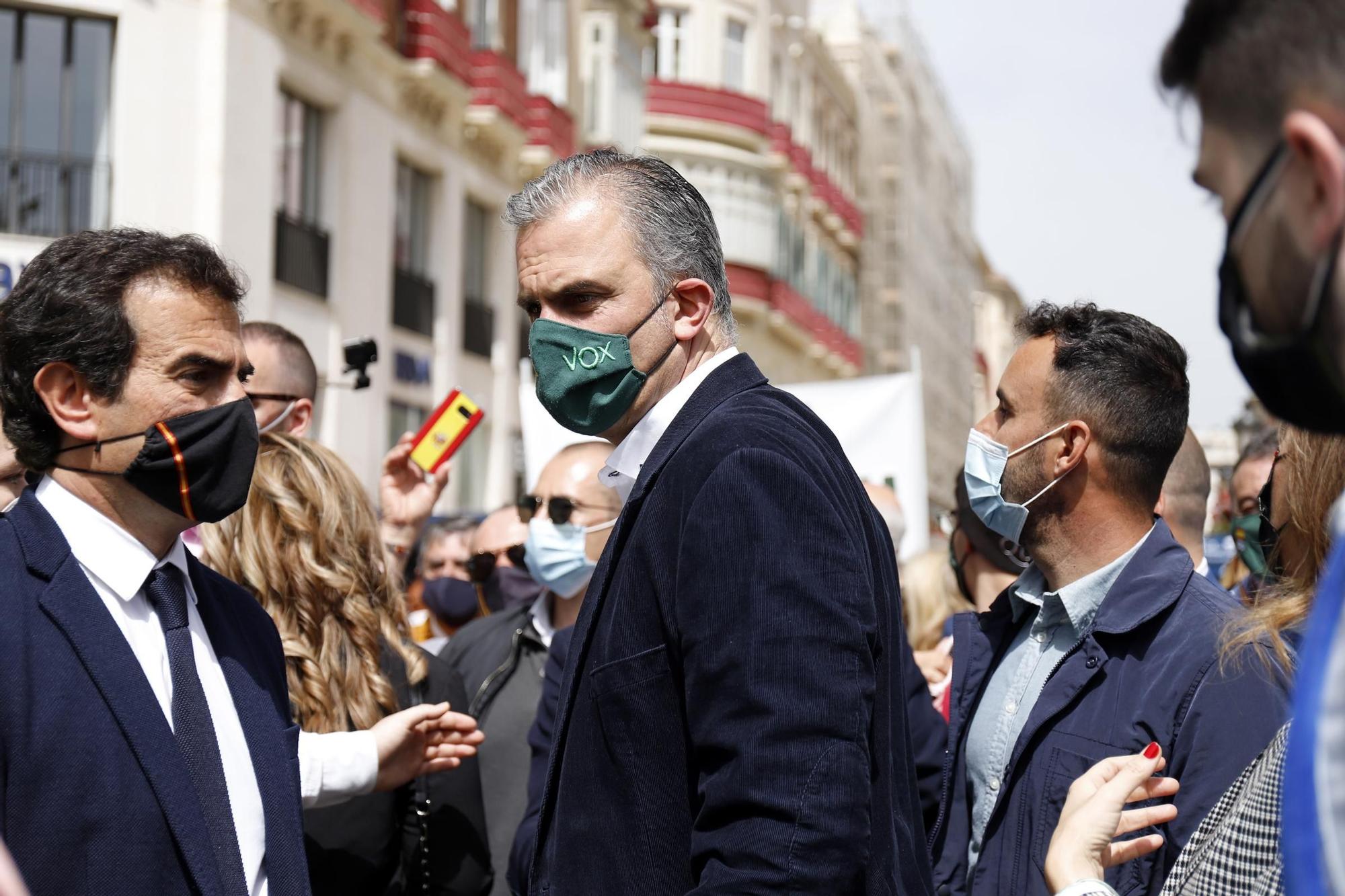 Vox reúne a 150 personas en un acto en el centro de Málaga
