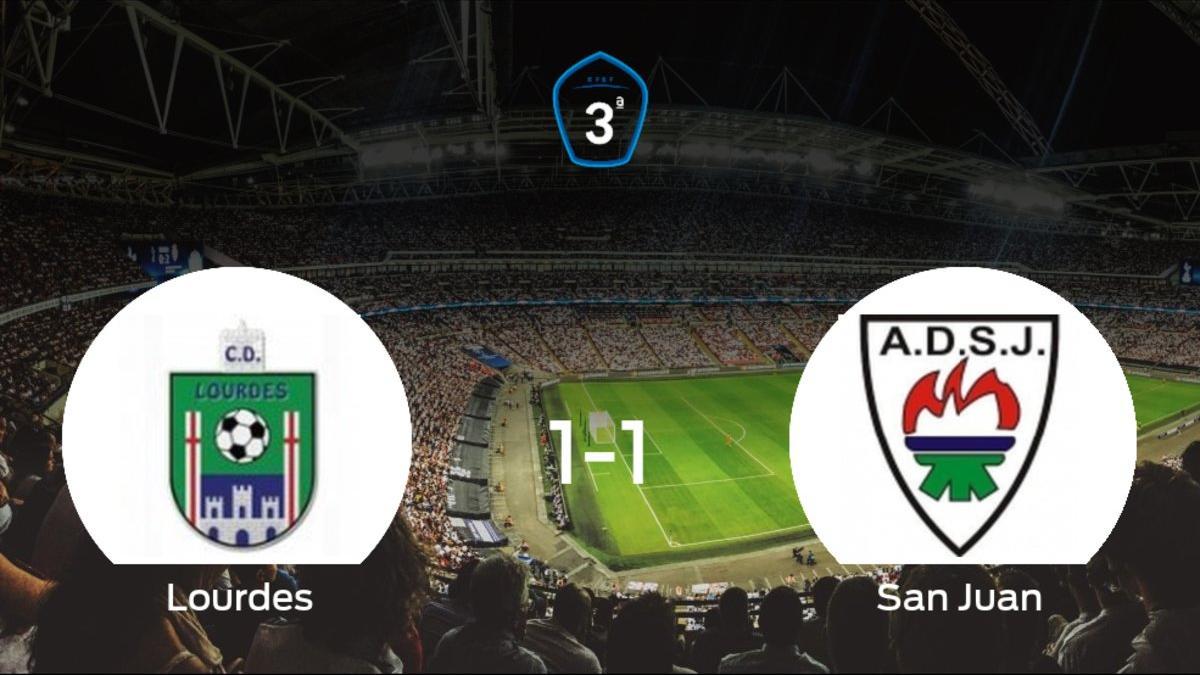 El Lourdes y el San Juan DKE solo suman un punto (1-1)