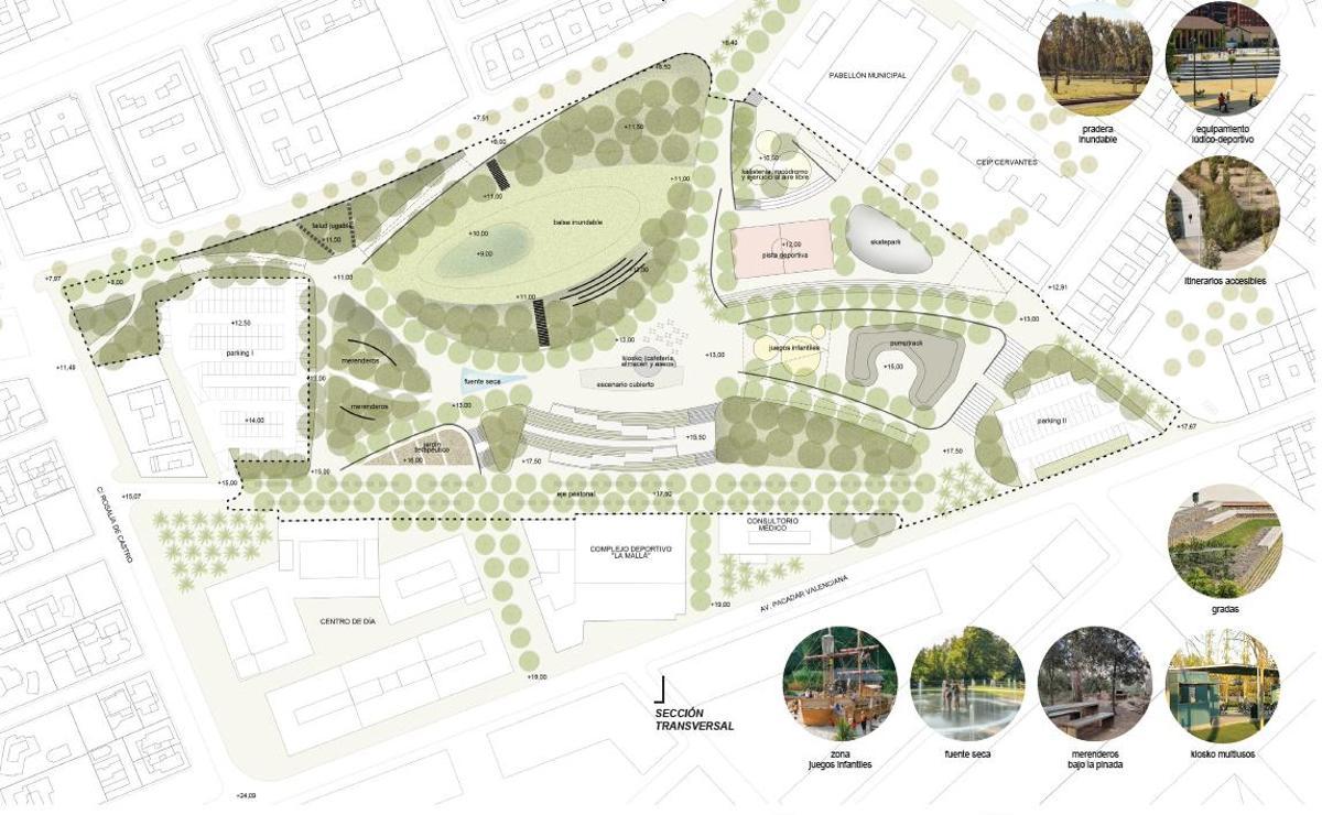 Plano de actuación en Pacadar.