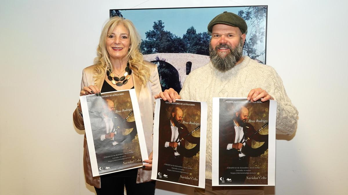 Aurora Cienfuegos y Bras Rodrigo, durante la presentación.