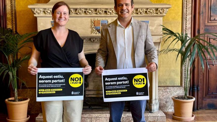 El Consell ha lanzado la campaña ‘No i punt!’ para prevenir la violencia sexual en las fiestas locales de Mallorca