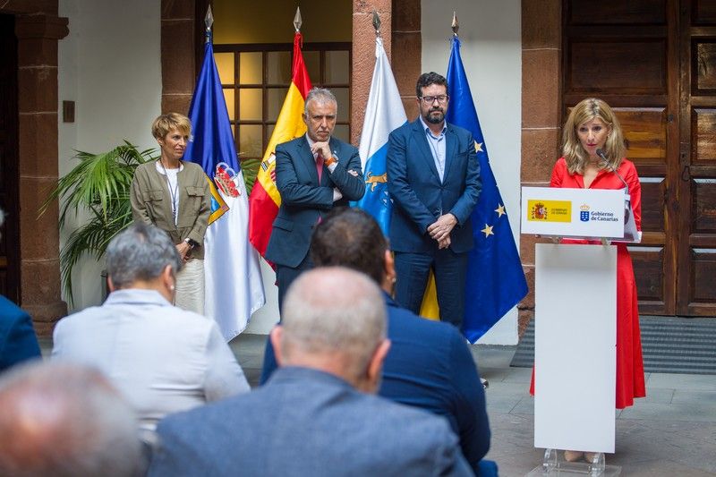 Visita de Yolanda Díaz a La Palma