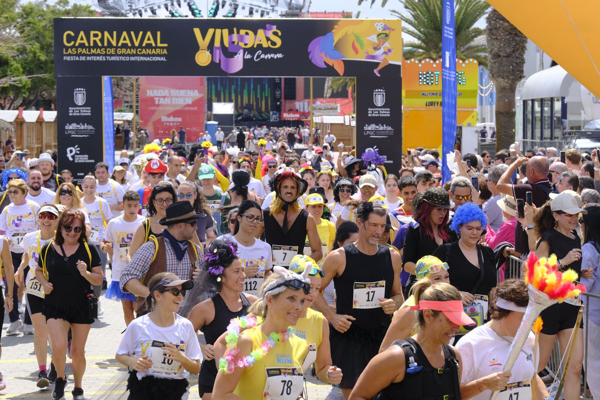 Carrera de viudas en el Carnaval
