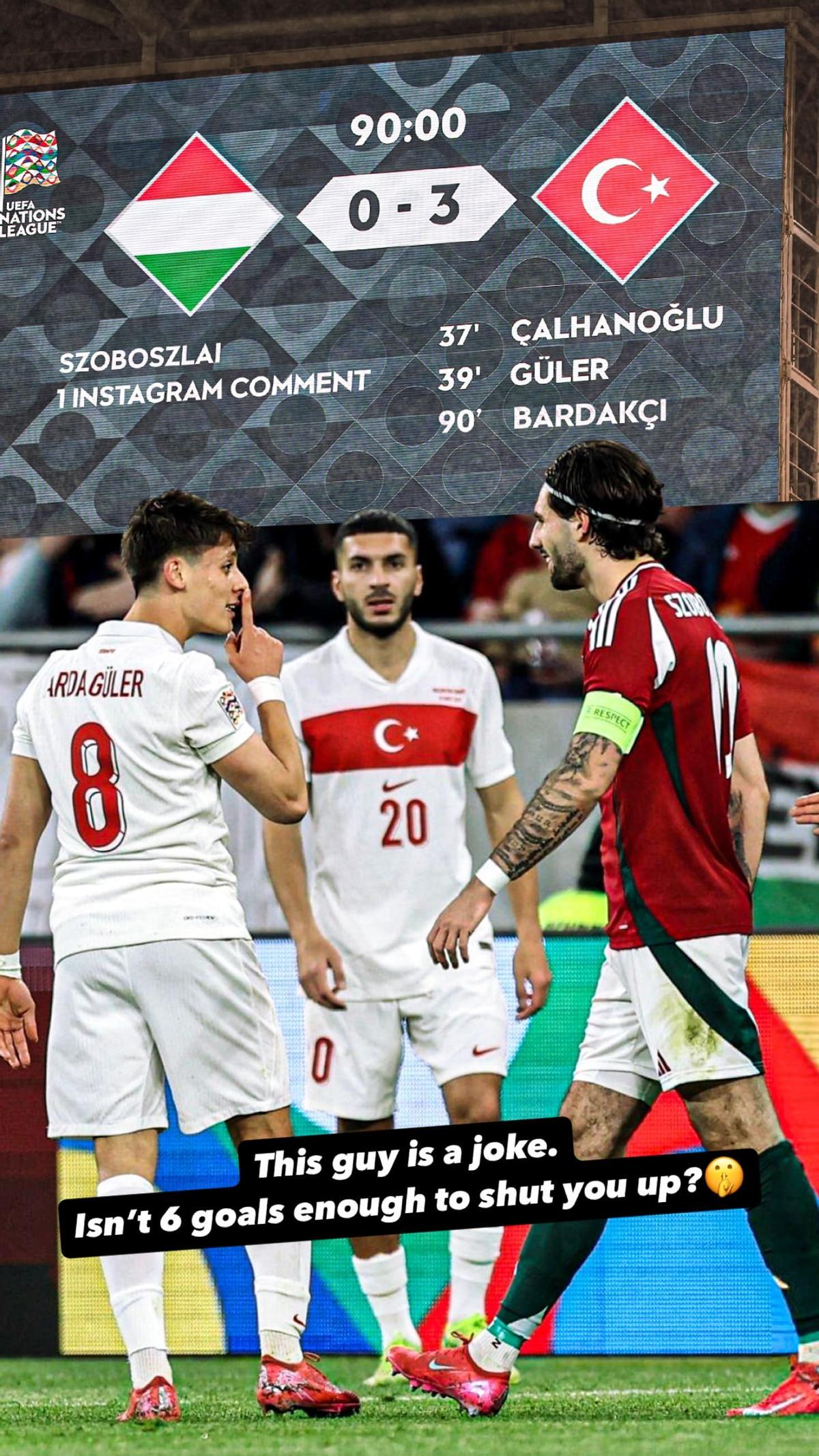 Arda Güler respondió al húngaro