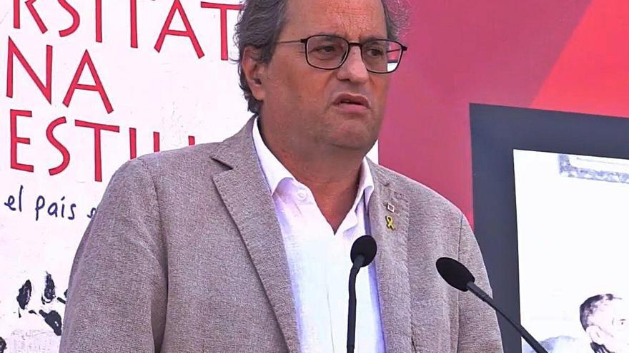 El president de la Generalitat, Quim Torra, va clausurar ahir la 52 Universitat Catalana d&#039;Estiu a Prada de Conflent (França).