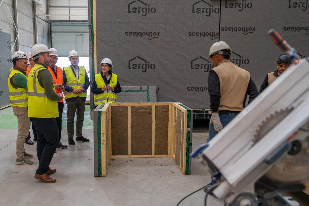 Lorenzana, durante la visita