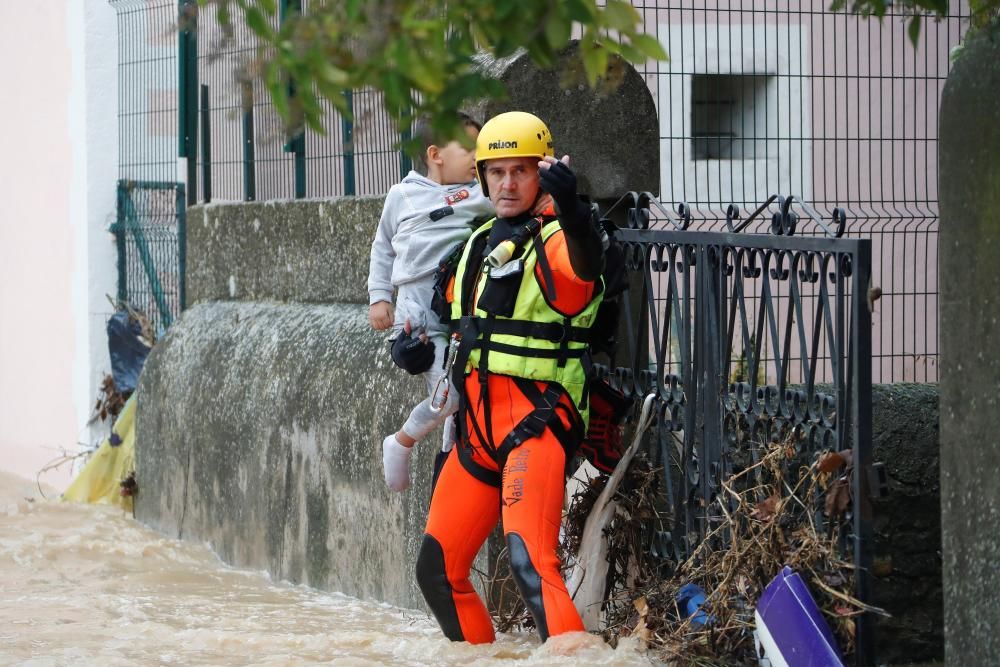 Inundaciones causadas por Leslie en Francia