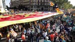 Manifestación de la Diada del 2019.