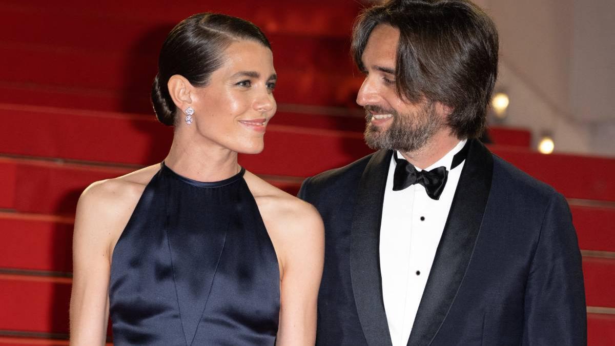 Carlota Casiraghi junto a su marido Dimitri Rassam en el Festival de cine de Cannes