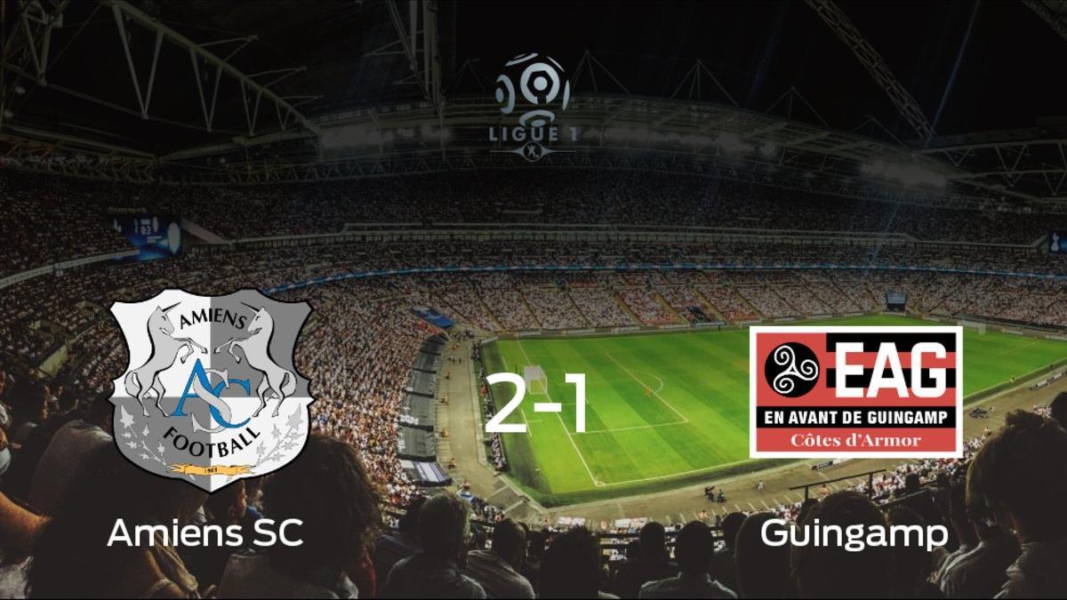 El Guingamp cae derrotado frente al Amiens SC en el Stade de la Licorne (2-1)