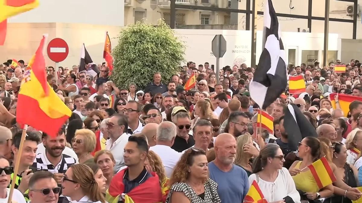 Concentración de solidaridad con Ceuta.