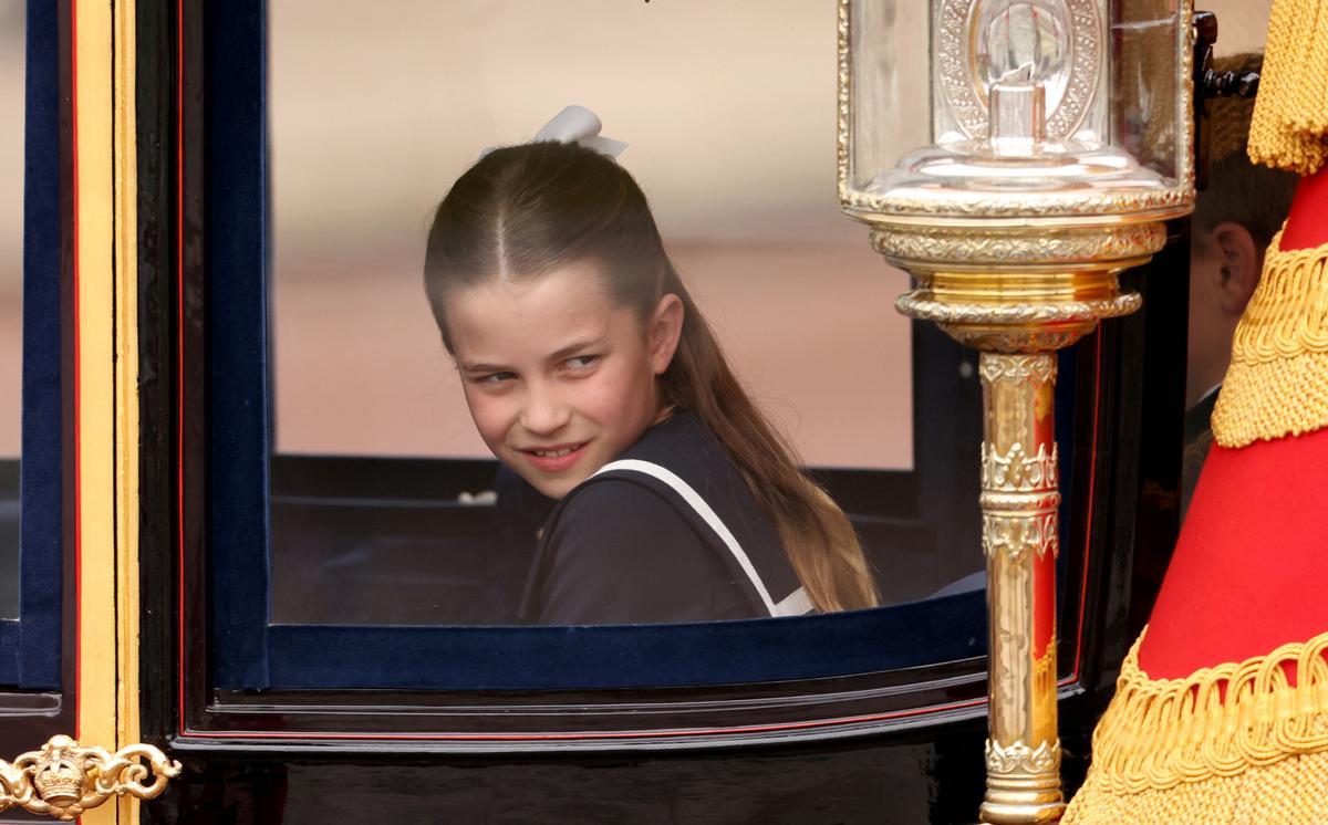 Princess Charlotte attends the Trooping the Colour parade to honour Britains King Charles on his official birthday in London, Britain, June 15, 2024. REUTERS/Hollie Adams